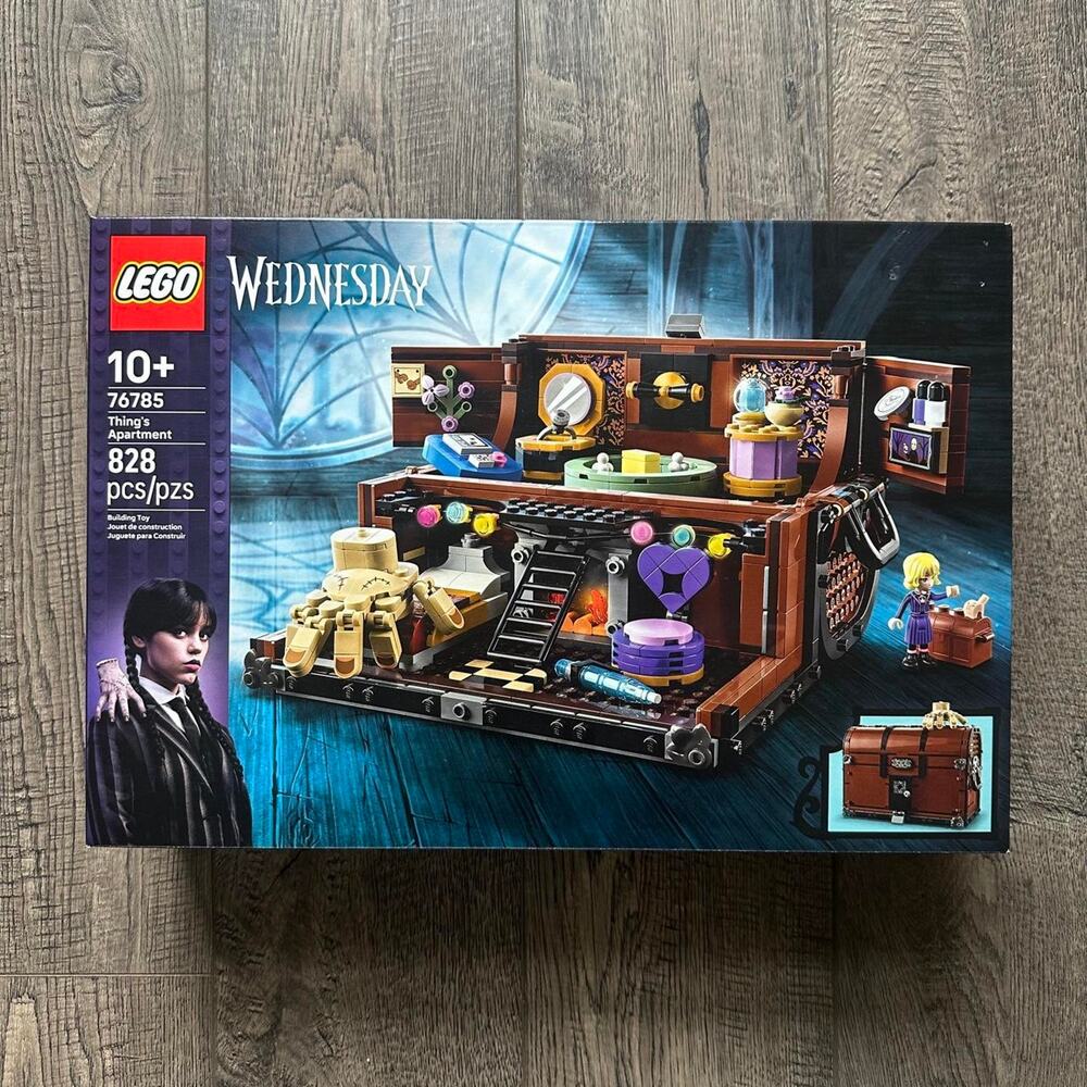 Iconic Lego Wednesday Adams Family Chest Things Apartment Set 76785